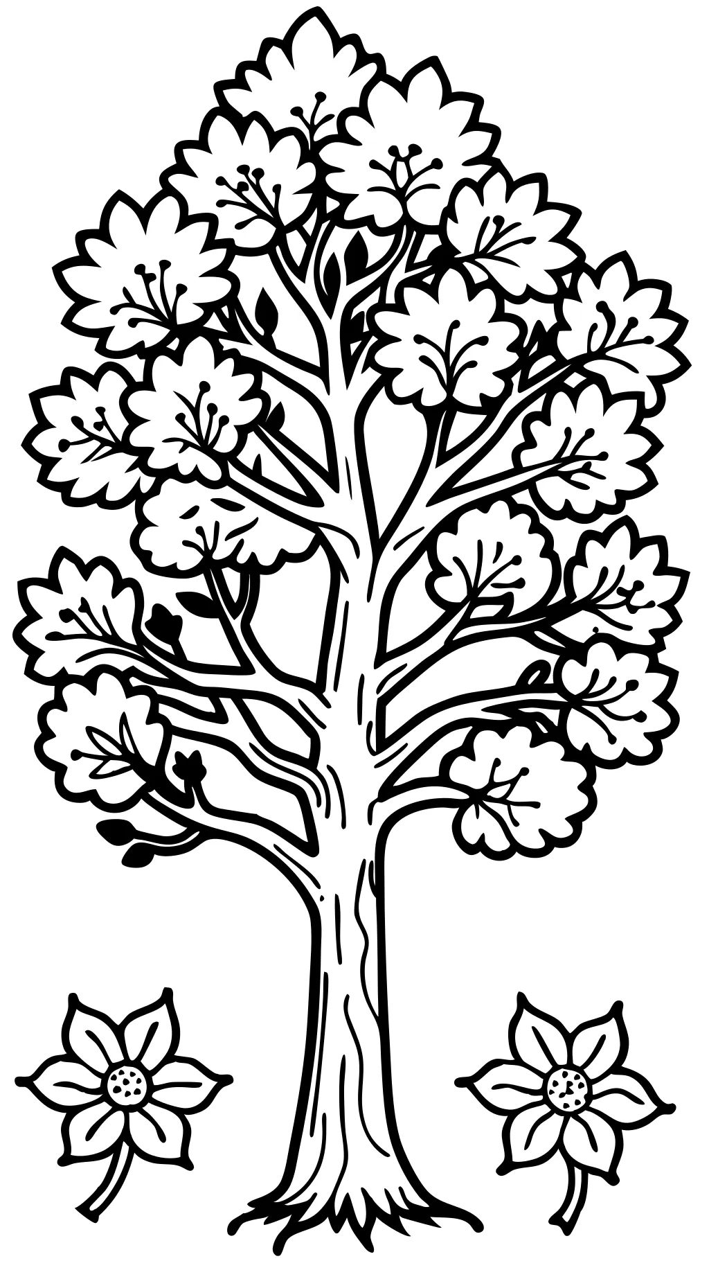 coloring pages of trees